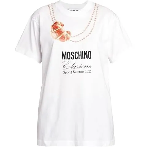 Moschino Croissant Cotton T-Shirt