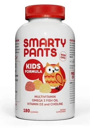 SmartyPants Kids Formula Multivitamin, 180 Gummies
