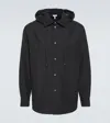 Anagram Hooded Overshirt In Black