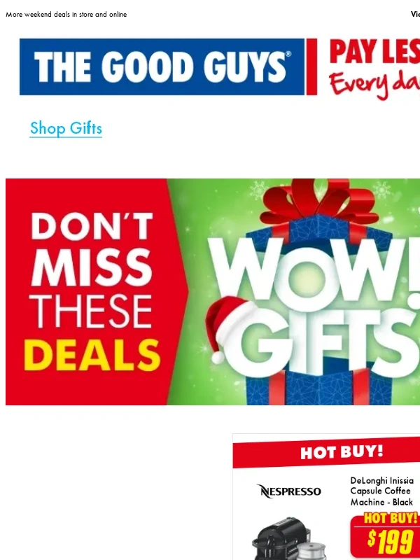 The Good Guys - Get gifty with it ? Shop now!