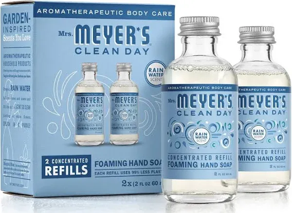 Mrs. Meyer's Foaming Hand Soap Concentrate Starter Kit Rain Water