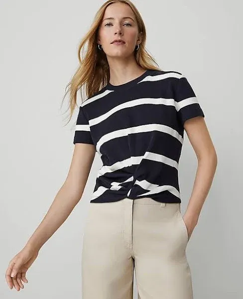 Weekend Collection Striped Twist Tee