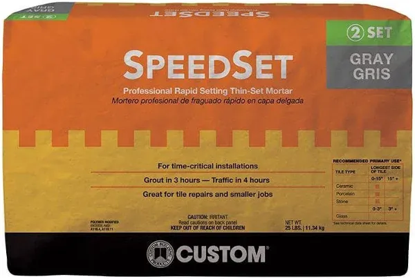 SDS25 SpeedSet Fortified Thin-Set Mortar