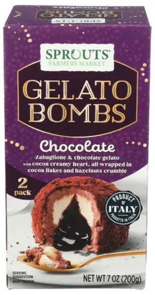 Sprouts Chocolate Gelato Bombs