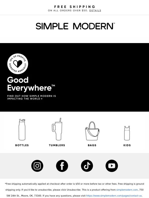 Simple Modern - ? Up to 25% Off the Bag of the Season!