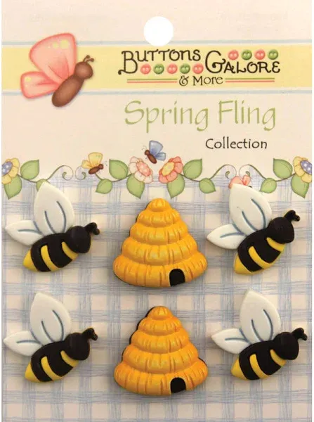 Buttons Galore Busy Bees Spring Fling Buttons