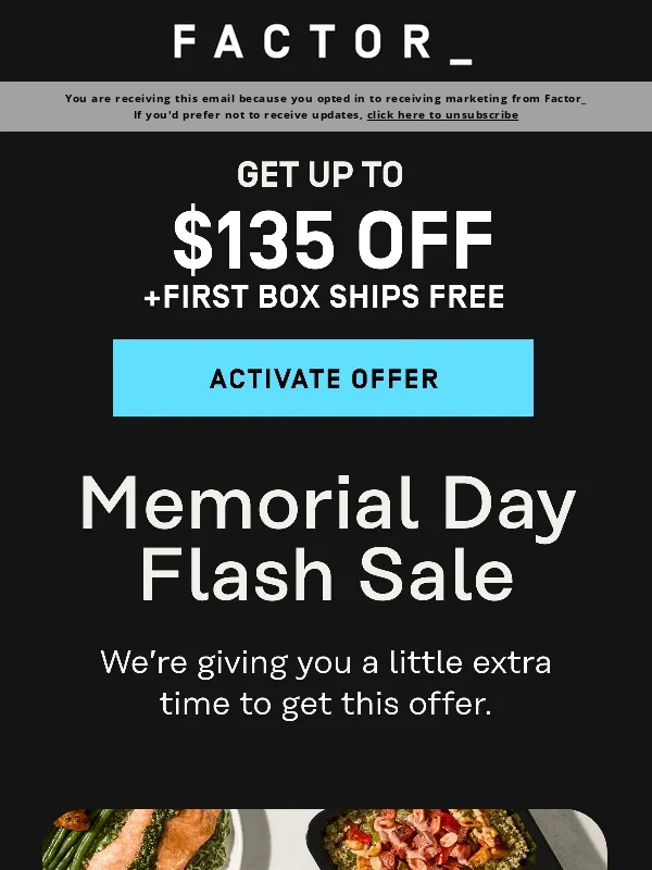 Factor75 - Time is ticking on this limited time sale