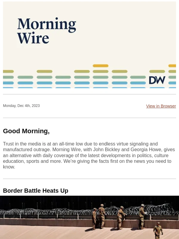 Daily Wire - Morning Wire Newsletter