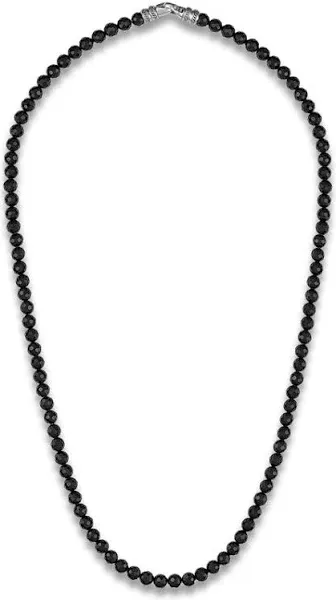 Jared Sterling Silver Black Spinel Necklace