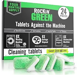 24-Pack Rockin' Green Machine Cleaning Tablets $7.19 w/ S&S + Free Shipping w/ Prime or on $35+