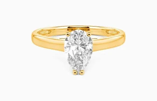 Love Story" 1.5ct Pear Cut Solitaire Engagement Ring