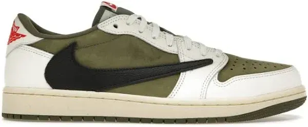 Jordanx Travis Scott Air Jordan 1 Low OG "Medium Olive" sneakers