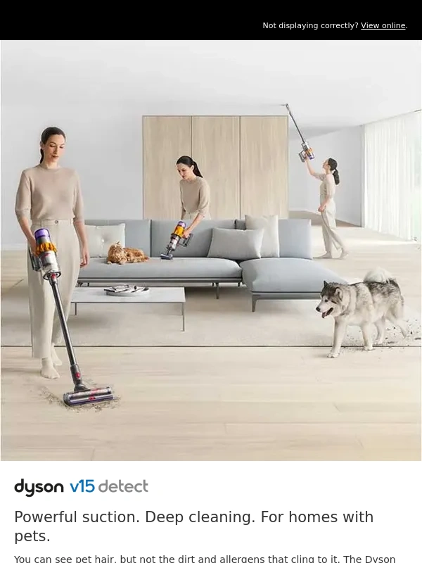 Dyson - Have pets? Deep clean your home with Dyson