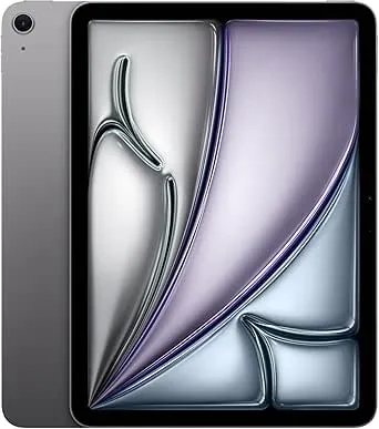 Apple iPad Air 11-inch with M3 chip Built for Apple Intelligence, Liquid Retina Display, 128GB, 12MP Front/Back Camera, Wi-Fi 6E, Touch ID, All-Day Battery Life — Space Gray