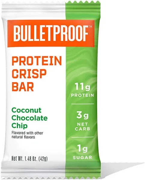 Bulletproof Coconut Chocolate Chip Crisp Bars