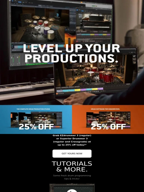 Toontrack - April offer: Up to 25% off drum software | EZdrummer 3,Superior Drummer 3 | Tutorials,tips and tricks