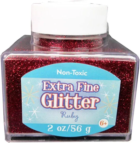 Advantus Extra Fine Glitter Ruby 2oz
