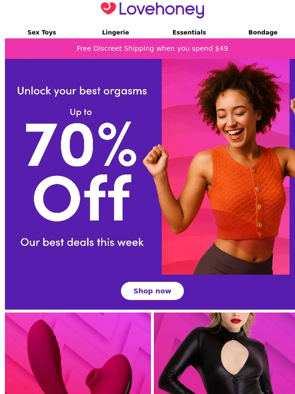 Lovehoney - HOT DEALS ? from ONLY $11.99