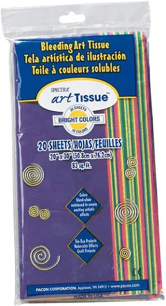 Spectra Bleeding Art Tissue Bright Colors Assortment