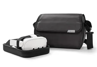 PowerA Travel Bag for Meta Quest 3 / 3S, form fitted interior, travel ready, adjustable strap, padded pocket, officially licensed