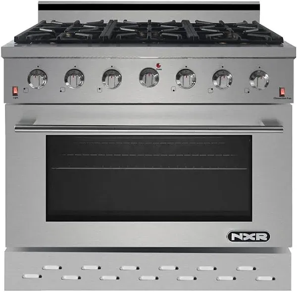 NXR Pro-Style 36" 5.5 cu.ft. Dual Fuel Convection Oven Range SCD3611