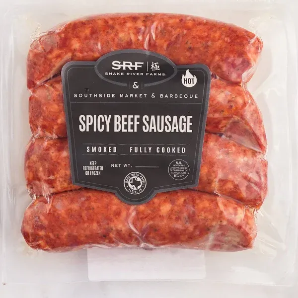 Snake River Farms Wagyu Smoked Spicy Beef Sausage