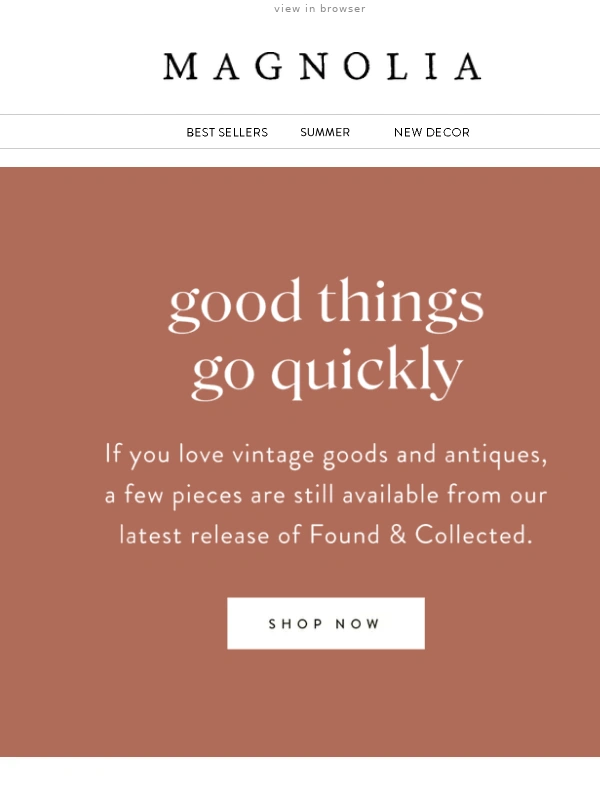 Magnolia Market - Only a few antiques left