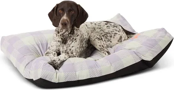 PetSmart Top Paw Plaid Pillow Dog Bed