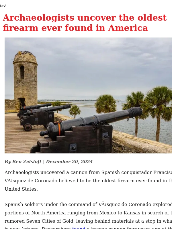Popular Mechanics - This is the OLDEST GUN in America