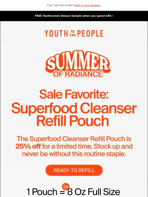 Youth To The People - 25% Off This Summer Skincare Staple