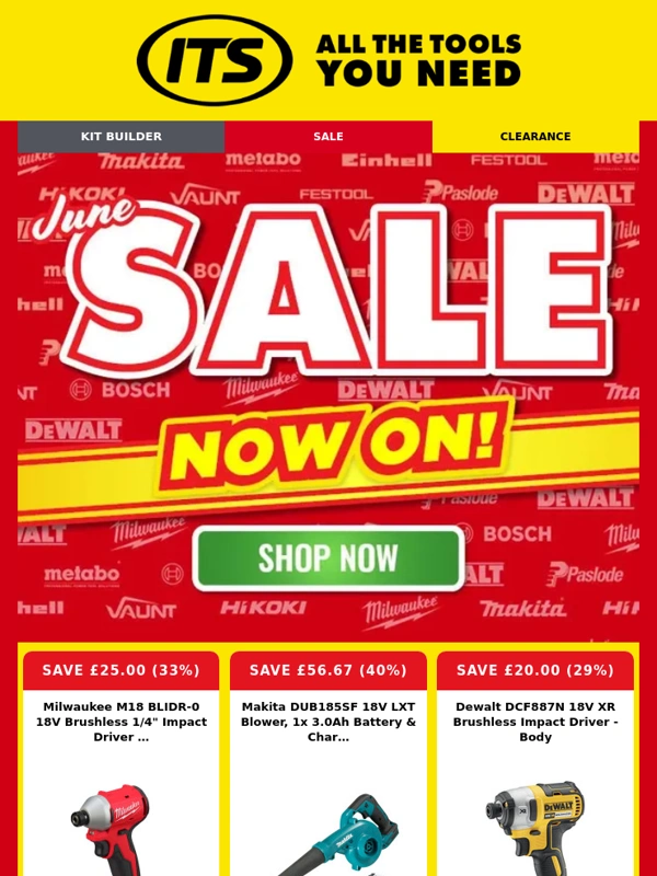 ITS - June Sale - Grab These Unmissable Deals Now! ??