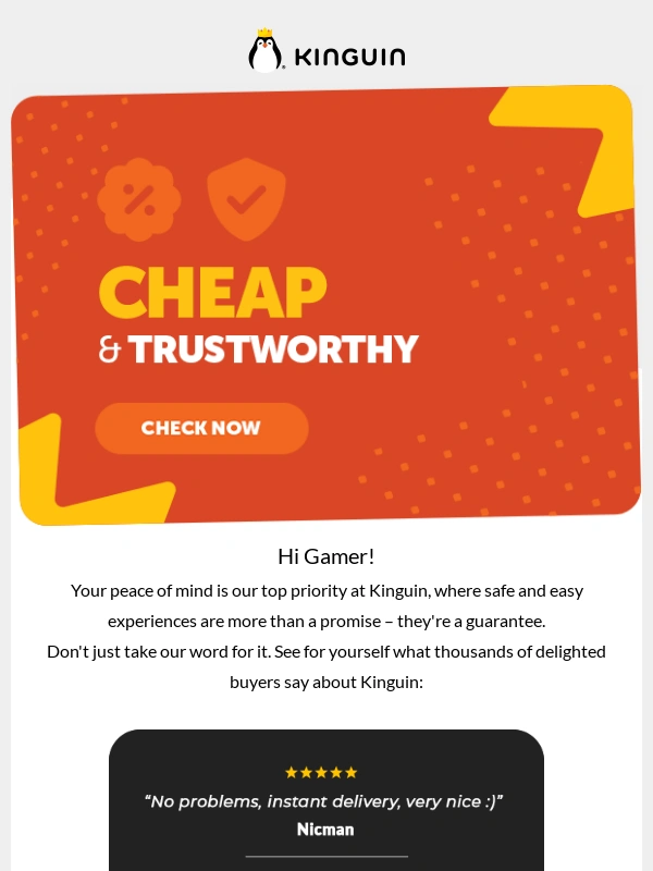 Kinguin - Your Safety,Our Priority – Join Thousands Who Trust Kinguin!