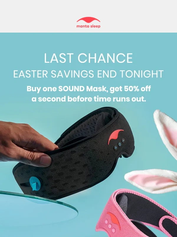 Manta Sleep -  Buy 1 SOUND Mask,save 50% on a 2nd