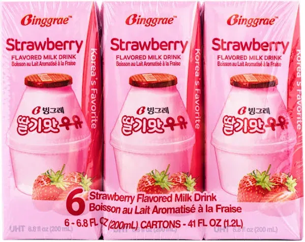 Binggrae Strawberry Flavored Milk Drink