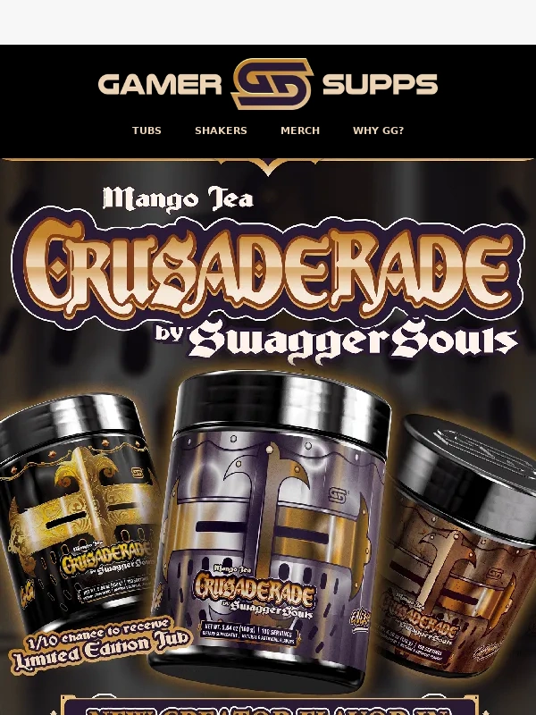 GamerSupps - The fabled Crusaderade GG is now upon us ⚔️