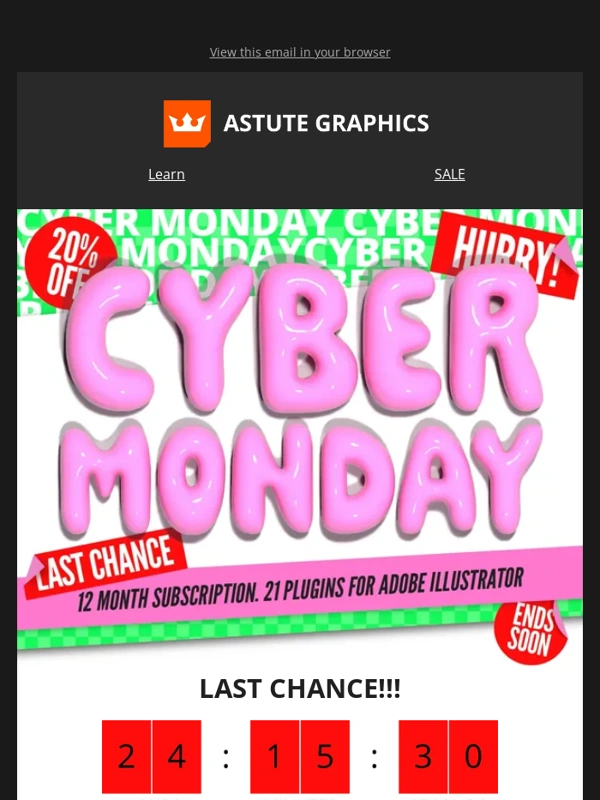 Astute Graphics - Final Chance for Illustrator Plugin Discounts ?