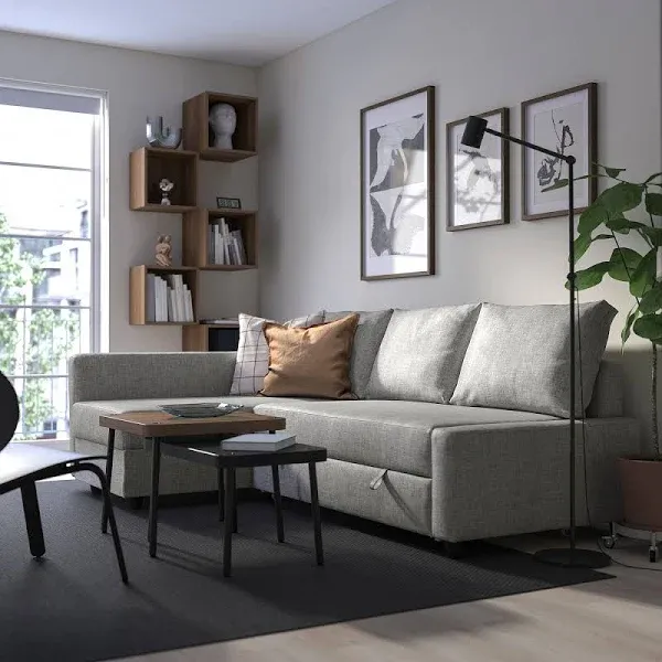 IKEA FRIHETEN / KLAGSHAMN sleeper sectional,3 seat w/storage