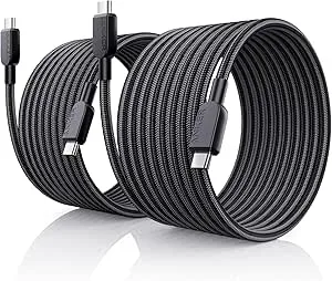 Anker - USB C to USB C Cable, 2Pack, 10FT, 240W Type C Fast Charging, Black