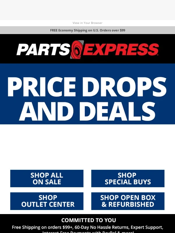 Parts Express - Warm Weather,Hot Deals!