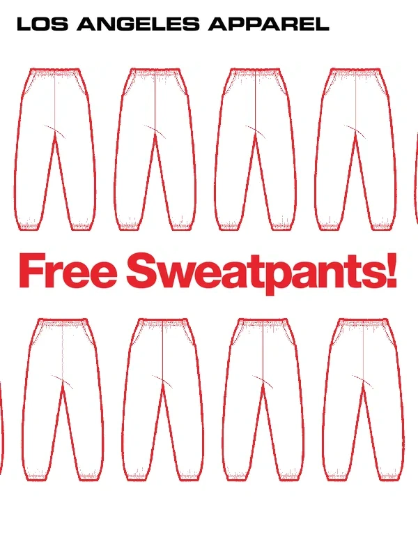 Los Angeles Apparel - Limited Time - Free Imperfect Sweatpants