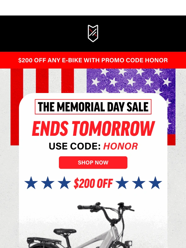 Juiced Bikes - ENDS TOMORROW: $200 Off Any E-Bike!