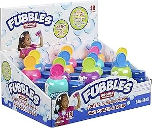 12pk Fubbles No Spill Bubble Tumbler Minis Party Favor