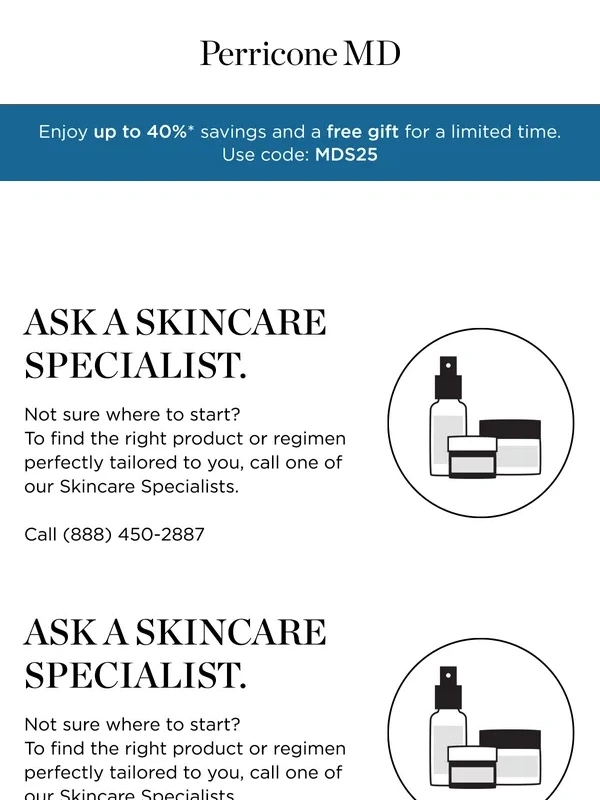 Perricone MD - Keep the Memorial Day celebration going with up to 40% off