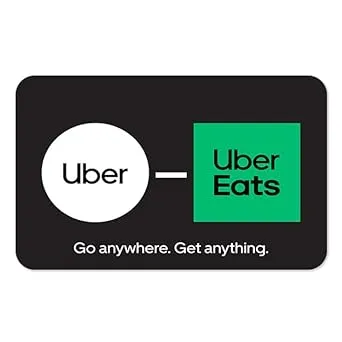 $100 Uber/Uber Eats Gift Card