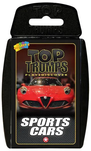 Sports Cars Top Trumps Card Game
