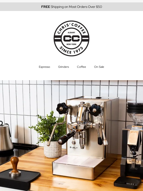 Chris Coffee - Lelit Espresso Machine Sale is Live