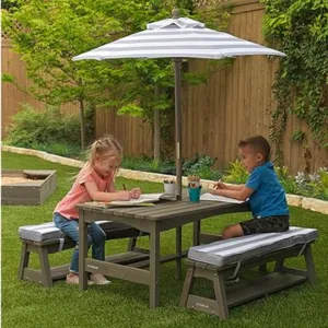 KidKraft Outdoor Wood Table & Bench Set