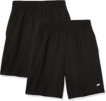 Amazon Essentials - Men's Performance Tech Loose-Fit Shorts, Pack of 2, Big & Tall