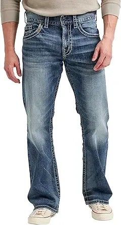 Silver Jeans Co. Men's Zac Relaxed Fit Straight Leg Jeans
