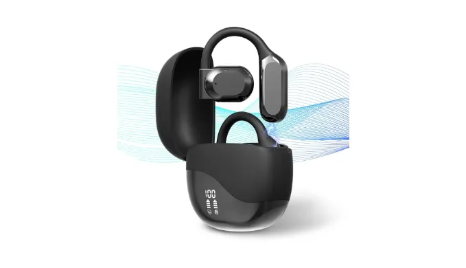 Ai Translating Earbuds, Open Ear AI Translation Earbuds Translation Pods Translator Earbuds, 144 Languages & Accents Translation in Real Time Subscription Ideal for Travel Business (Black)